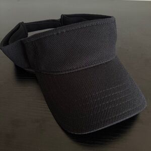 NEW Vansport Classic Black Visor with Textured Fabric and Open Top